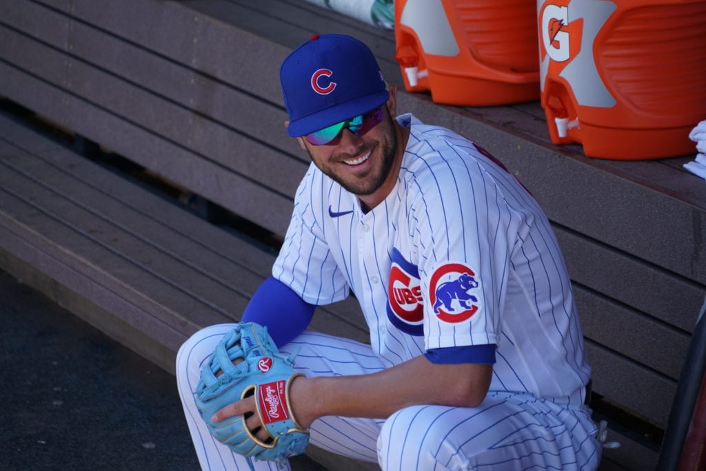 Kris Bryant dugout