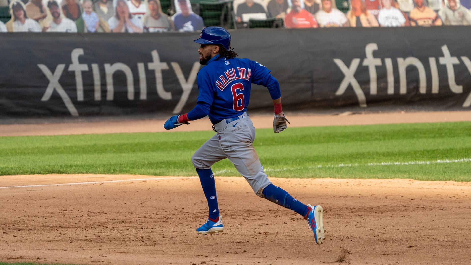 Billy Hamilton strikes out swinging., 07/07/2022