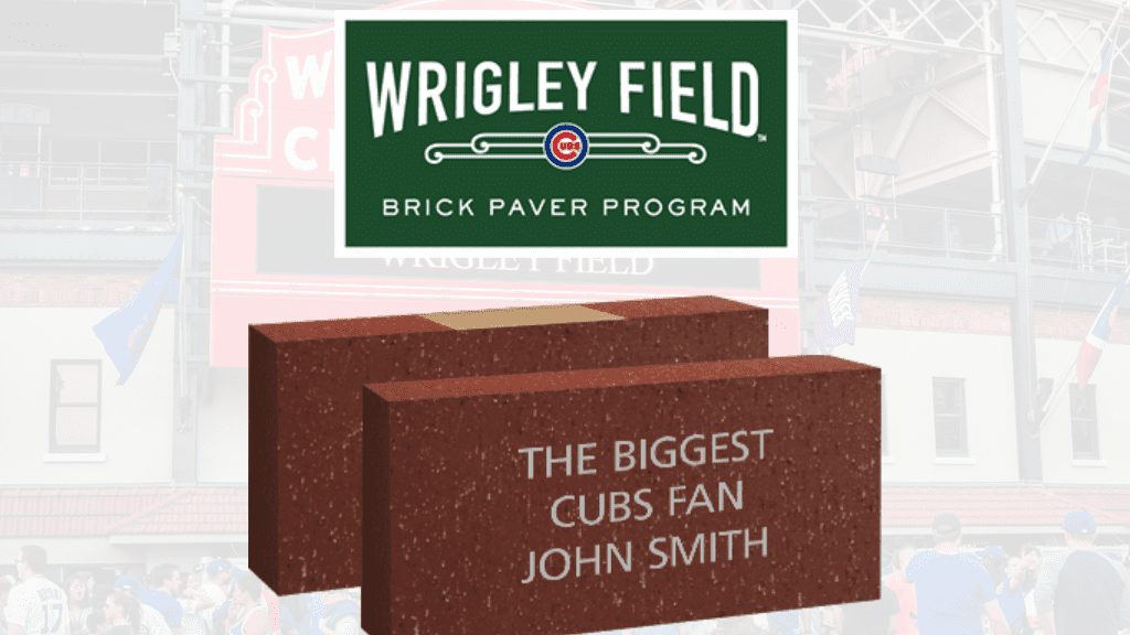 Wrigley Field Brick/Ivy 2d wood magnet - Great Chicago Gifts