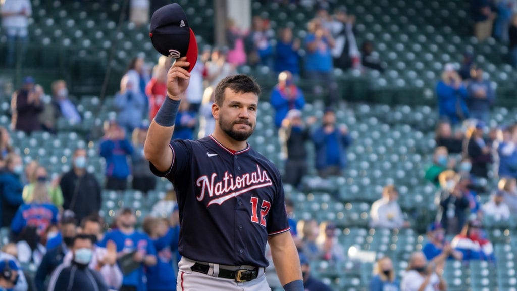 Schwarber Waves Hat To Fans 2
