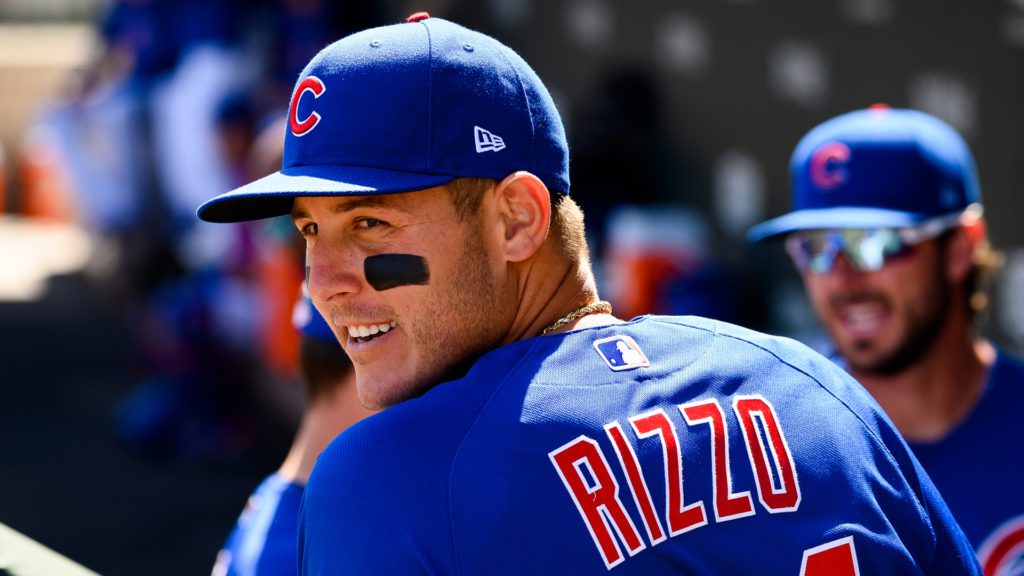 Anthony Rizzo Smile Back Of Jersey Cubs