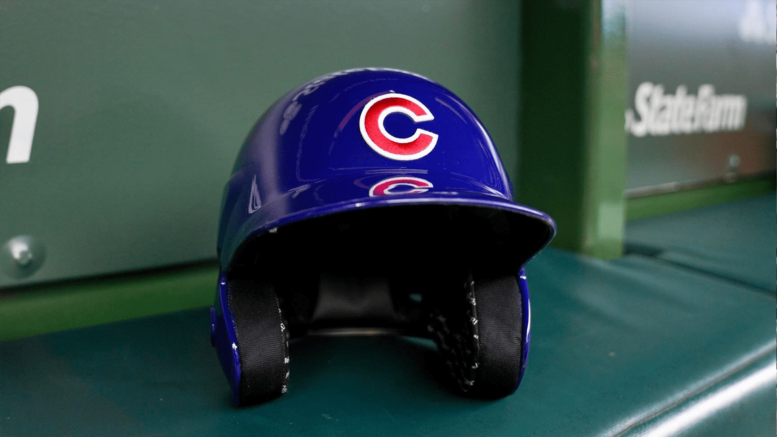 Chicago Cubs # Game Issued Pos Used Blue Skull Coaching Helmet