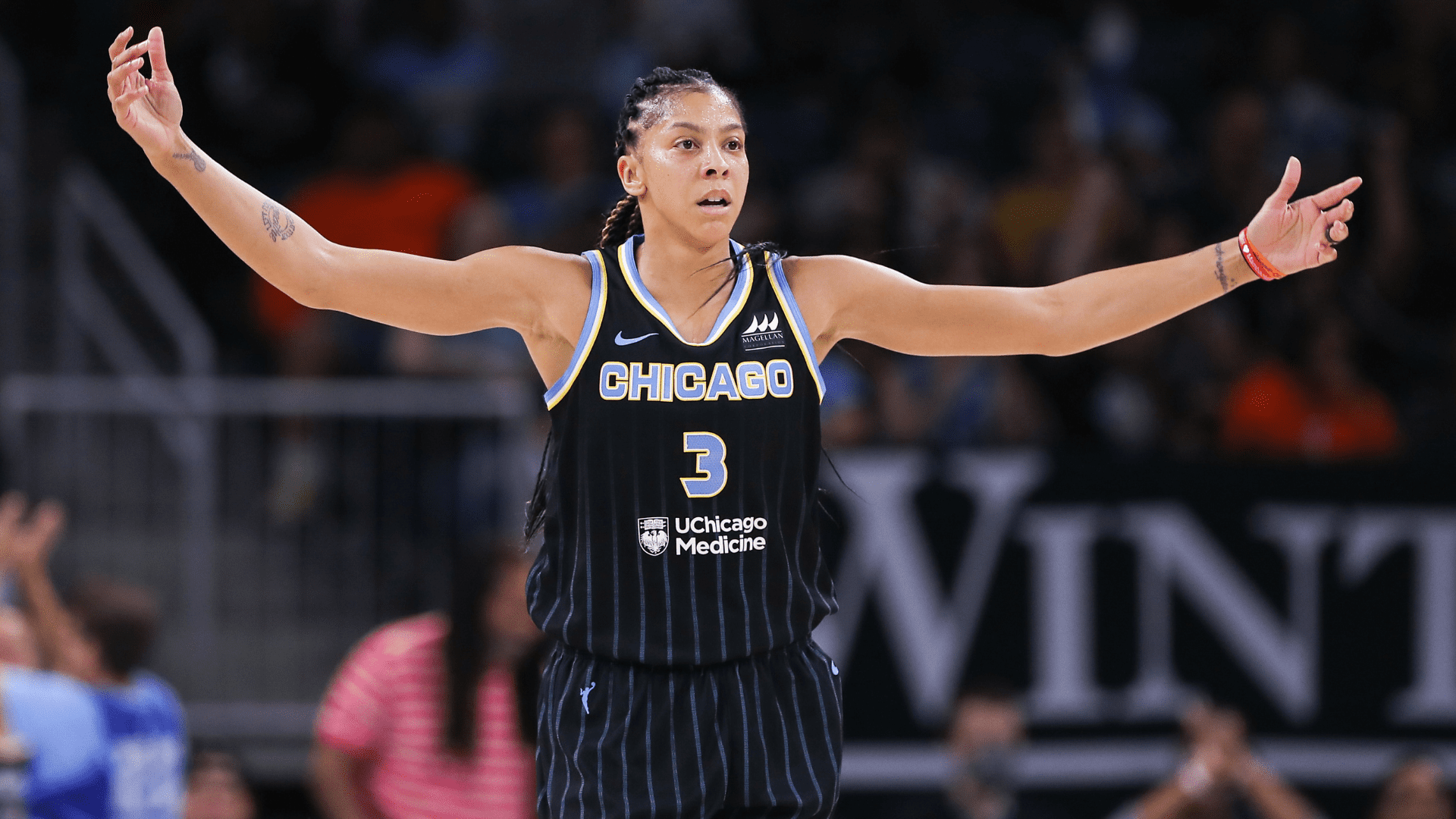 Aug. 10, 2013 - Newark, New Jersey, U.S. - Sparks' forward/center Candace  Parker (3) in the first half during WNBA action at the Prudential Center in  Newark, New Jersey between the New