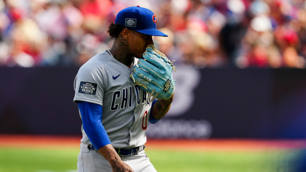 Cubs ace Marcus Stroman exits start in London with blister on throwing