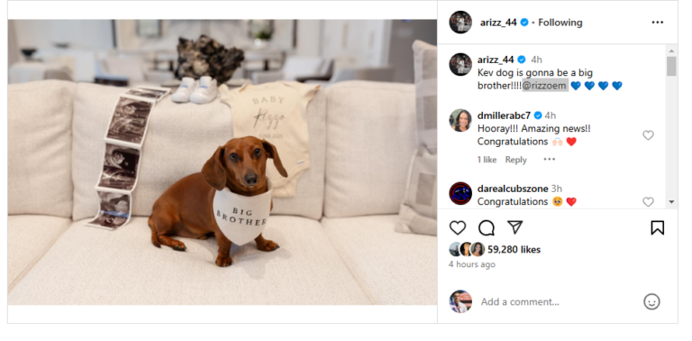 Cubs legend Anthony Rizzo is going to be a dad | Chicago Cubs News