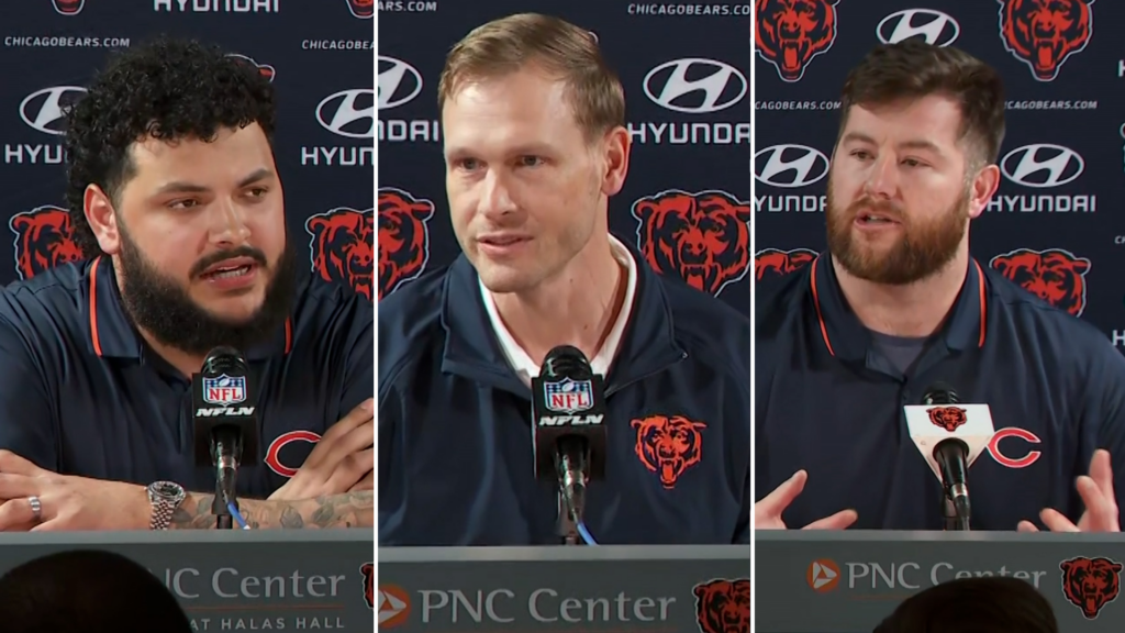 Chicago Bears - Jonah Jackson, Ben Johnson, Joe Thuney