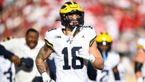 Colston Loveland White Jersey Michigan 2025