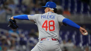 Daniel Palencia Delivers Pitch Vs Marlins In Miami