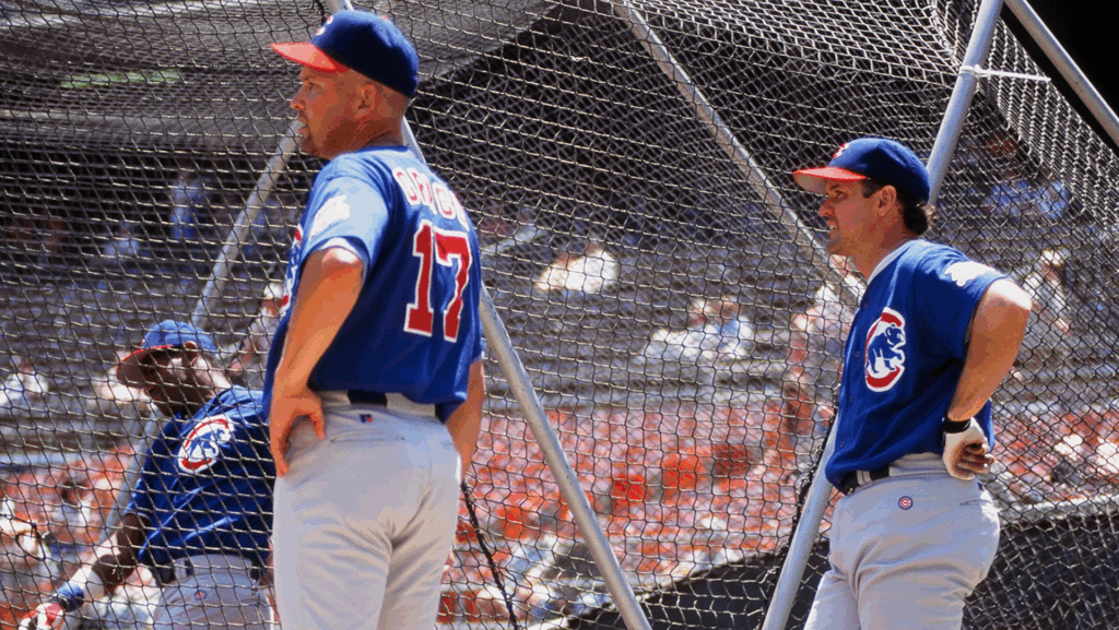 Sandberg Grace Sosa Cubs Batting Cage