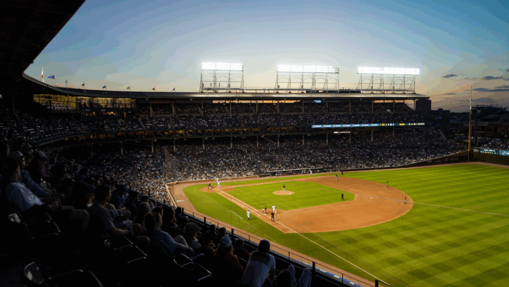 Wrigley Field At Dusk All Star Game