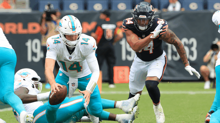 Austin Booker Quinn Ewers Bears Dolphins Preseason Game