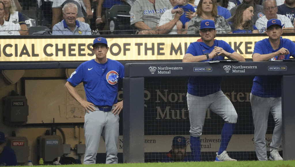Counsell Hottovy Cubs Coaches Mil July 2025
