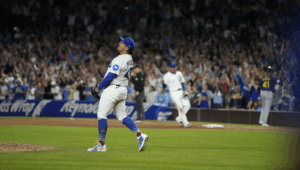 Daniel Palencia Celebration After Thrilling Save Vs Brewers