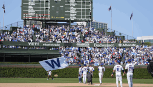 Wrigley Field W Flag July 2025 Scoreboard