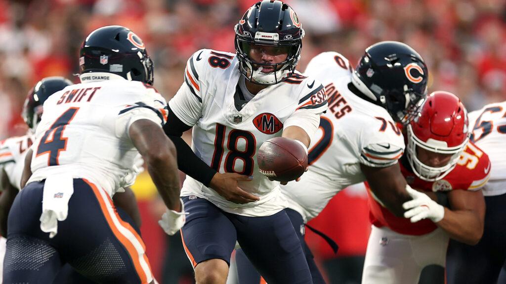 Caleb Williams Dandre Swift Bears Chiefs