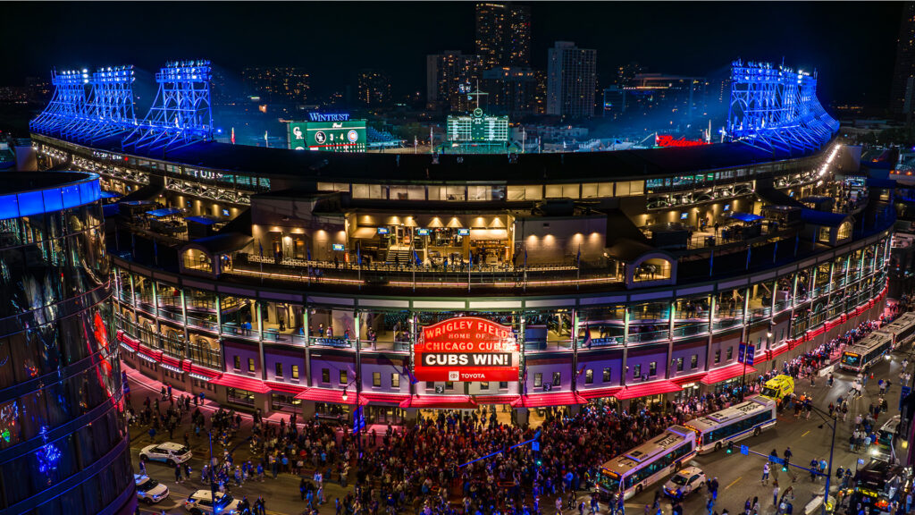 Wrigley Field Drone Shot