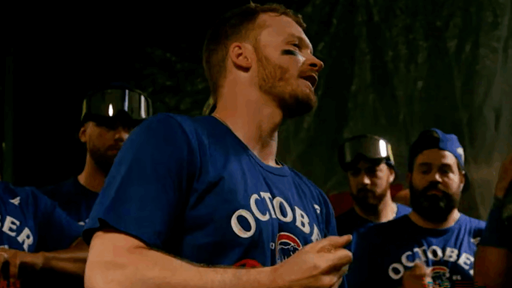 Ian Happ Clinch Speech Cubs Clubhouse
