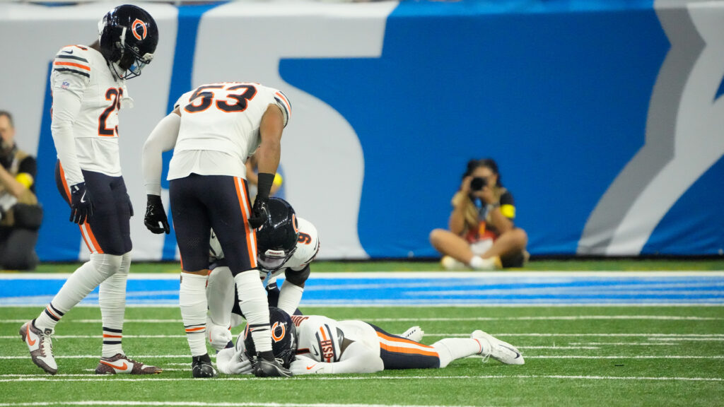 Jaylon Johnson Bears Lions Groin