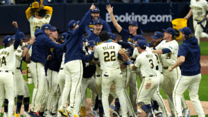 Brewers Celebrating Clinching Nlcs Berth
