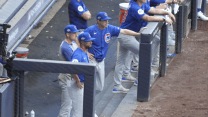 Counsell Coaches Cubs Dugout Nlds G1 2025