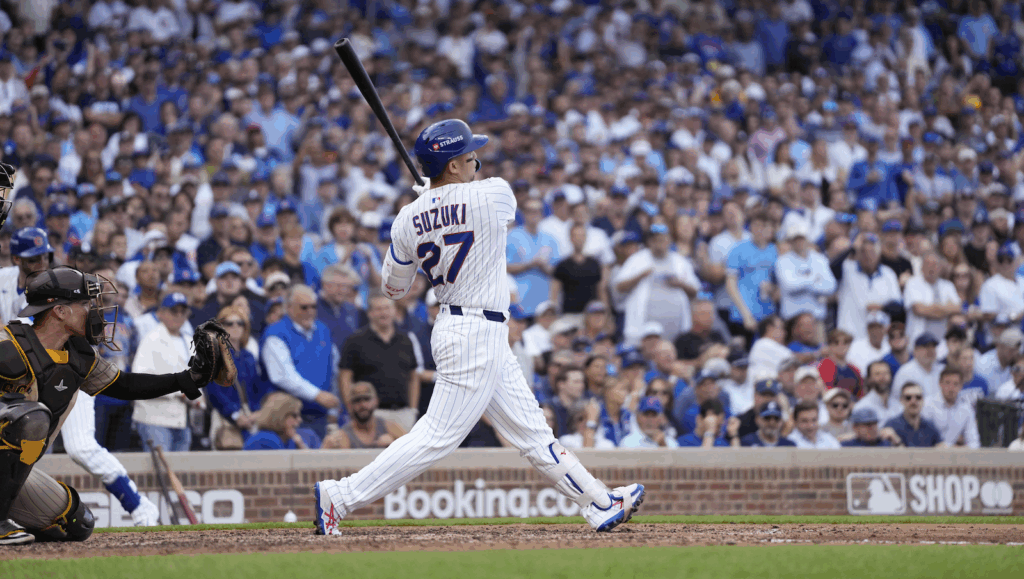 Seiya Suzuki Swing Follow Through Nl Wc G2