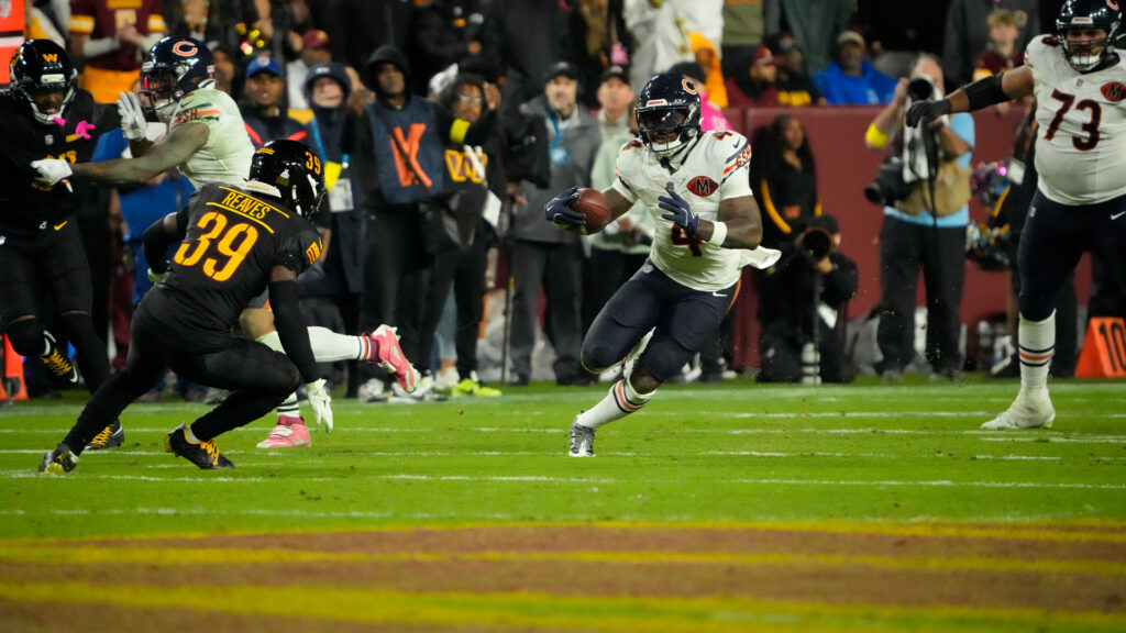 Dandre Swift Bears Commanders Week 6