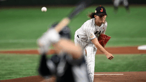 Tatsuya Imai Throwing Pitch In Japan