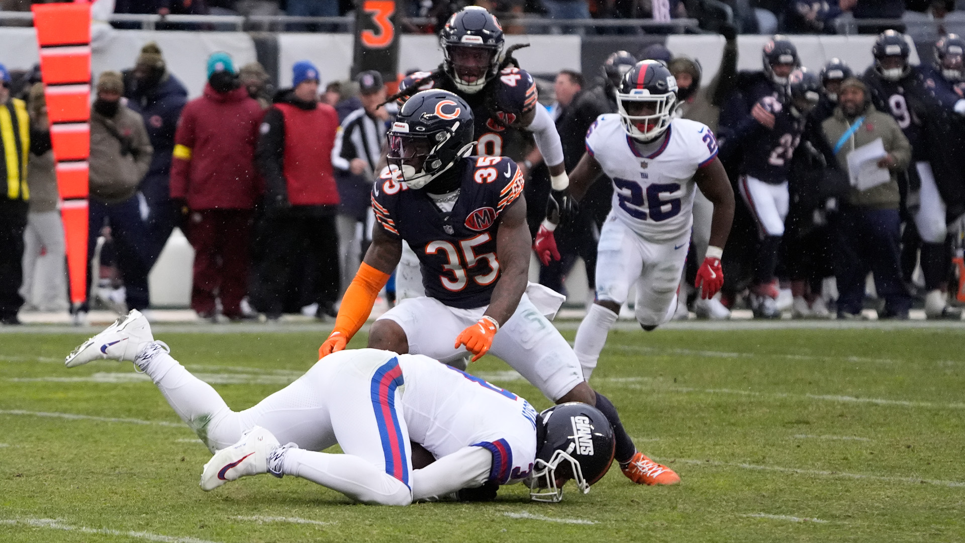 Invitación de calificaciones de los Bears: calificaciones del equipo en la trofeo de la Semana 10 de la NFL contra los Giants