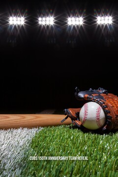 Baseball,batt,glove,and,ball,low,angle,on,grass,field
